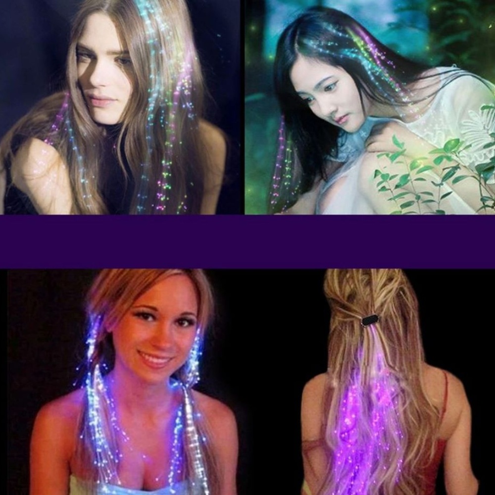 Rainbow Flash Braid(6) + LED Shoelaces (pink)